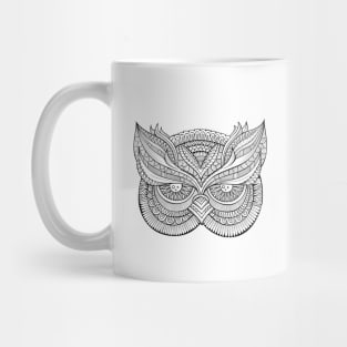 Owl Head - White Mug